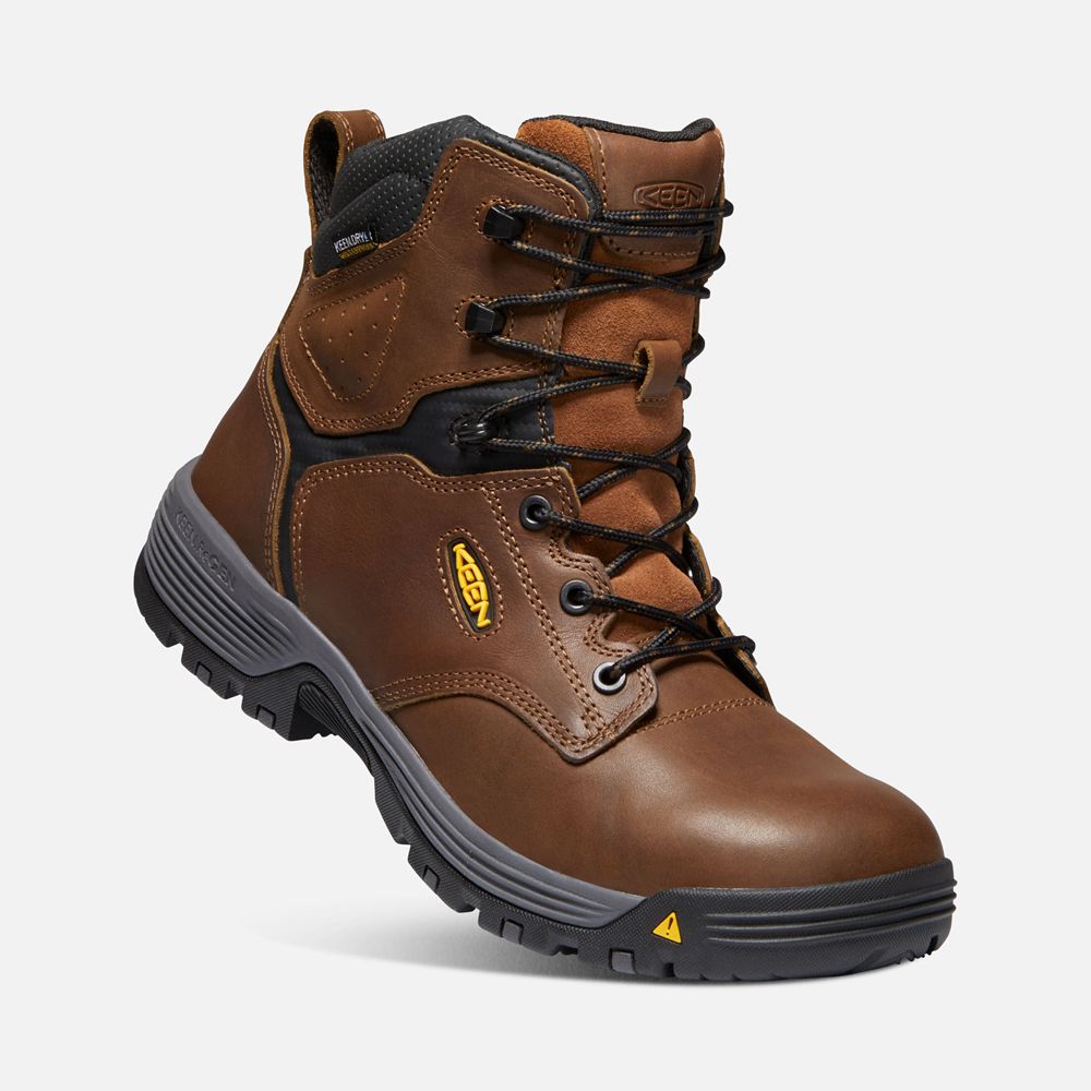 Keen Laarzen Heren Bruin - Chicago 6\" Waterproof (Soft Toe) - 16952-LKIQ